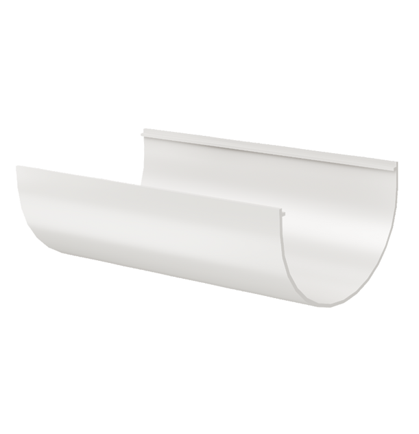 Жёлоб водосточный 1.5 м Стандарт (Standard), белый - 1